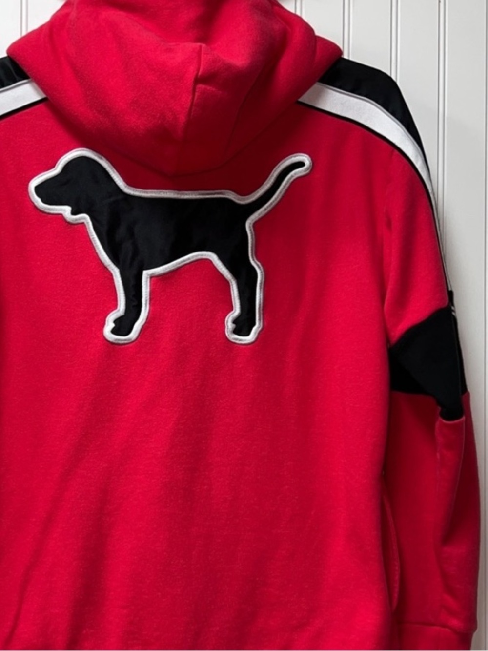 PINK Victoria Secret Campus Dog Hoodie S Hooded Sweatshirt